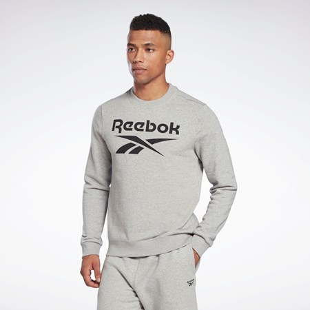 Reebok Reebok Identity Big Logo Crew Šedé Černé | RXHGJ9231