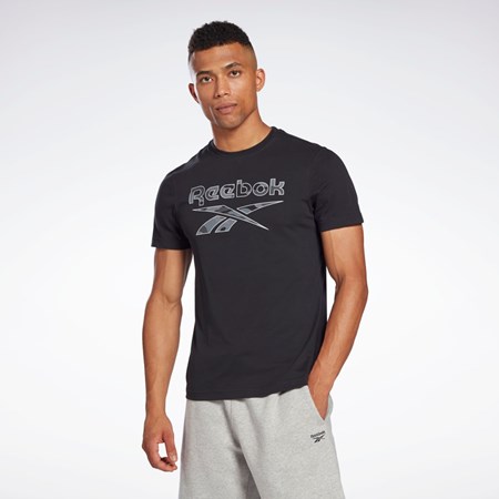 Reebok Reebok Identity Big Logo T-Shirt Černé | CWJTO9017