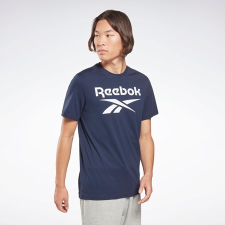 Reebok Reebok Identity Big Logo T-Shirt Tmavě Blankyt | EMBZO8971