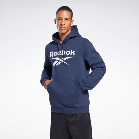 Reebok Reebok Identity Fleece Hoodie Tmavě Blankyt | JSMQT5372