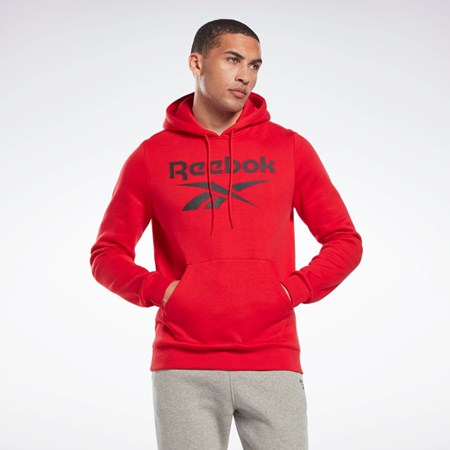 Reebok Reebok Identity Fleece Hoodie Červené Černé | PZCIB3709