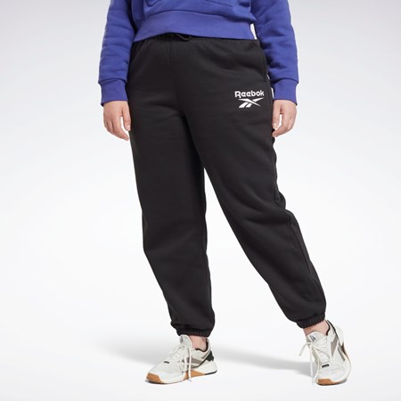 Reebok Reebok Identity Logo Fleece Joggers (Plus Size) Černé | PWYOE4763