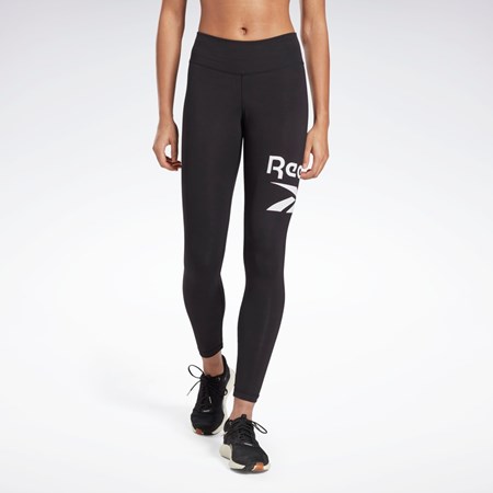 Reebok Reebok Identity Logo Leggings Černé | WUNZT3981