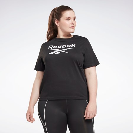 Reebok Reebok Identity T-Shirt (Plus Size) Černé | PRUJK3062