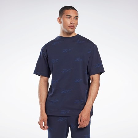 Reebok Reebok Identity Vector T-Shirt Tmavě Blankyt | TVUBW7069