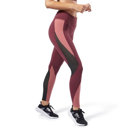 Reebok Reebok Lux 2 Leggings Vínové Růžové | RTOFD7813