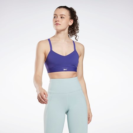 Reebok Reebok Lux Páskové Sports Bra Fialové | YXDSG7130