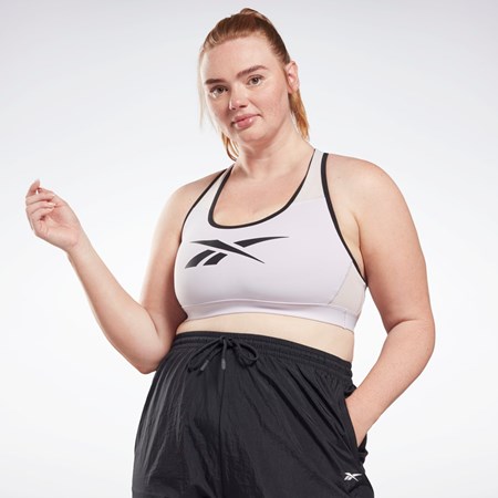 Reebok Reebok Lux Vector Racer Sports Bra (Plus Size) Quartz Glow | QAUCE3591