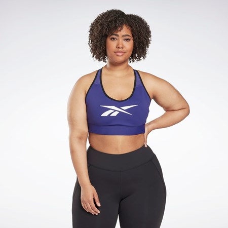 Reebok Reebok Lux Vector Racer Sports Bra (Plus Size) Fialové | VAYLU2401