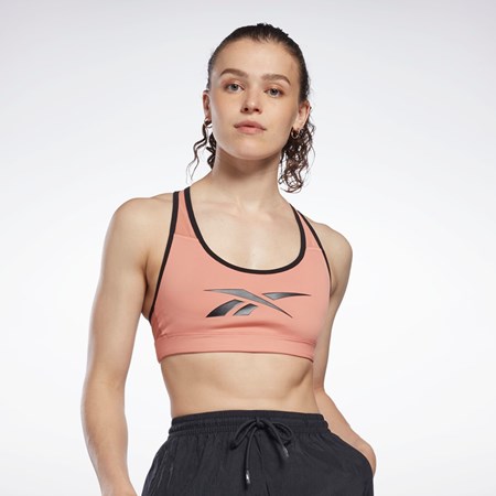 Reebok Reebok Lux Vector Racer Sports Bra Koralove | ZBYKC6194