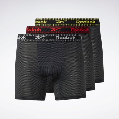 Reebok Reebok Super Soft Nylon Performance Boxerské Briefs 3 Pairs Multi | COPBA2695