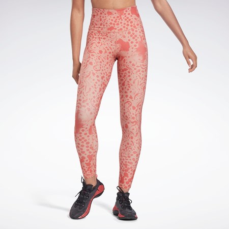 Reebok Studio Lux HR 2.0 Modern Safari Tights Koralove | UYCEK9283