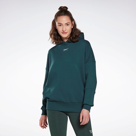 Reebok Studio Recycled Oversize Hoodie Zelene | YKGRQ2473