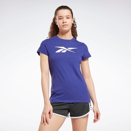 Reebok Tréninková Essentials Vector Grafická Tee Fialové | ECNTH6298