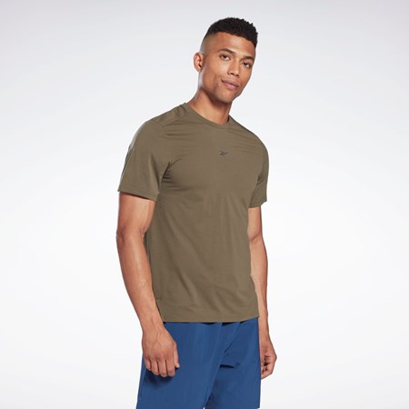 Reebok United by Fitness MoveSoft T-Shirt Zelene | QLNVD2890