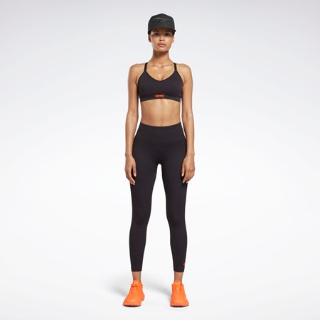 Reebok Victoria Beckham Light-Impact Seamless Bra Černé | PQEMZ0358