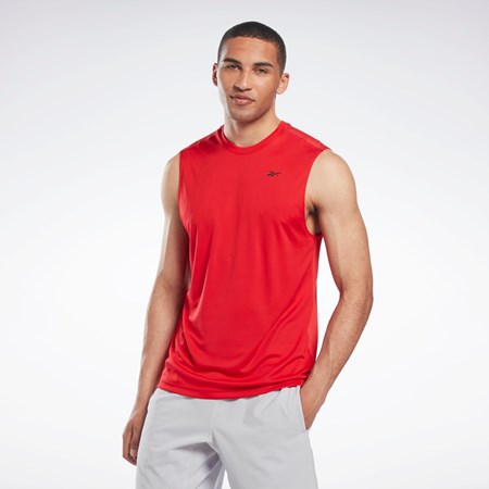 Reebok Workout Ready Bez Rukávů Tech T-Shirt Červené | FDVHI4582