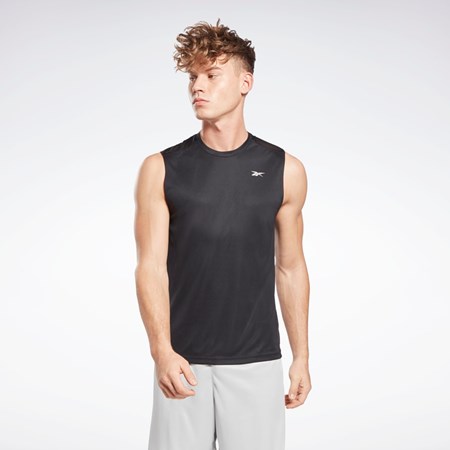 Reebok Workout Ready Bez Rukávů Tech T-Shirt Černé | HTCLB6795