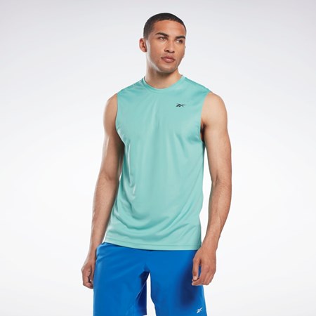 Reebok Workout Ready Bez Rukávů Tech T-Shirt Semi Classic Teal | LHEJV1506