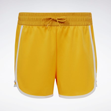 Reebok Workout Ready High-Rise Shorts Bright Ochre | YEKJM7091