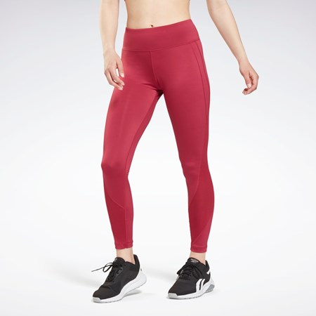 Reebok Workout Ready Mesh Leggings Punch Berry | ERNGT7813