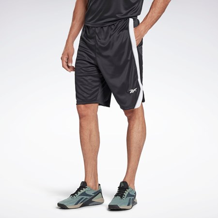 Reebok Workout Ready Mesh Shorts Černé | KUMSJ1369