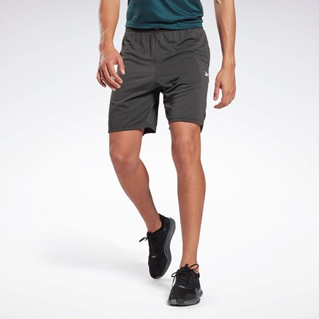 Reebok Workout Ready Mélange Shorts Černé | WMDSG0897