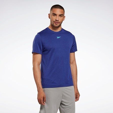 Reebok Workout Ready Mélange T-Shirt Fialové | DQRTW9421