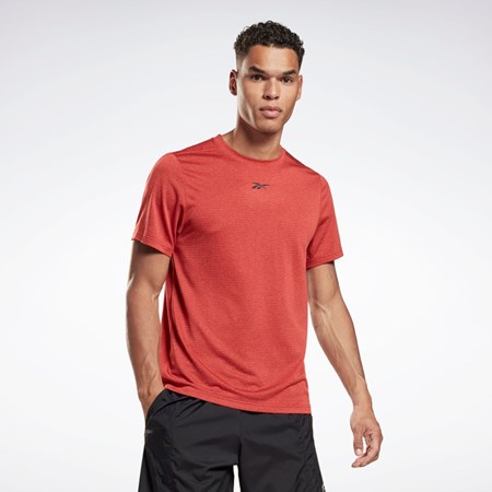 Reebok Workout Ready Mélange T-Shirt Rhodonite | KBPZO4732