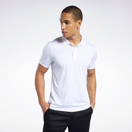 Reebok Workout Ready Polo Shirt Bílé | DQLMN7638