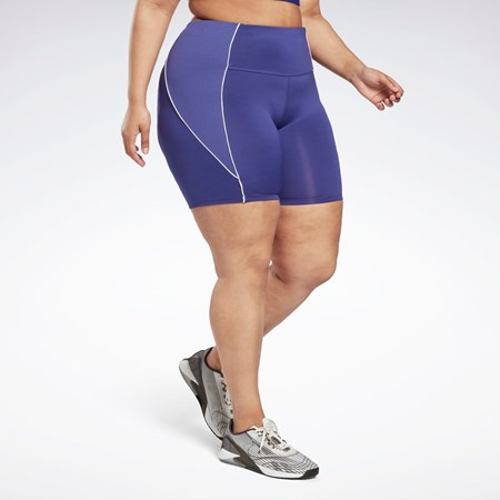 Reebok Workout Ready Poly Shorts (Plus Size) Fialové | AGSTC7018