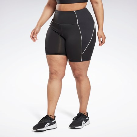 Reebok Workout Ready Poly Shorts (Plus Size) Černé | ZLCPA1964