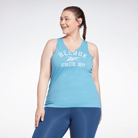 Reebok Workout Ready Supremium Big Logo Tank Top (Plus Size) Blankyt | RPESQ2397